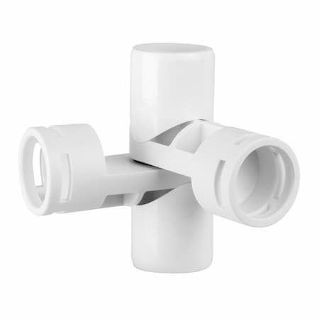 Circo Innovations 1 in. 4-Way Adjustable Joint Fitting 243-4F